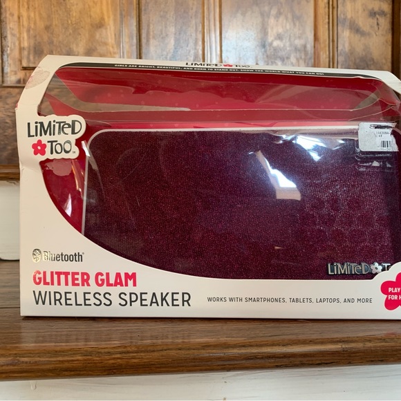 LIMITED TOO GLITTER GLAM WIRELESS SPEAKER with box and accessories - Picture 3 of 5